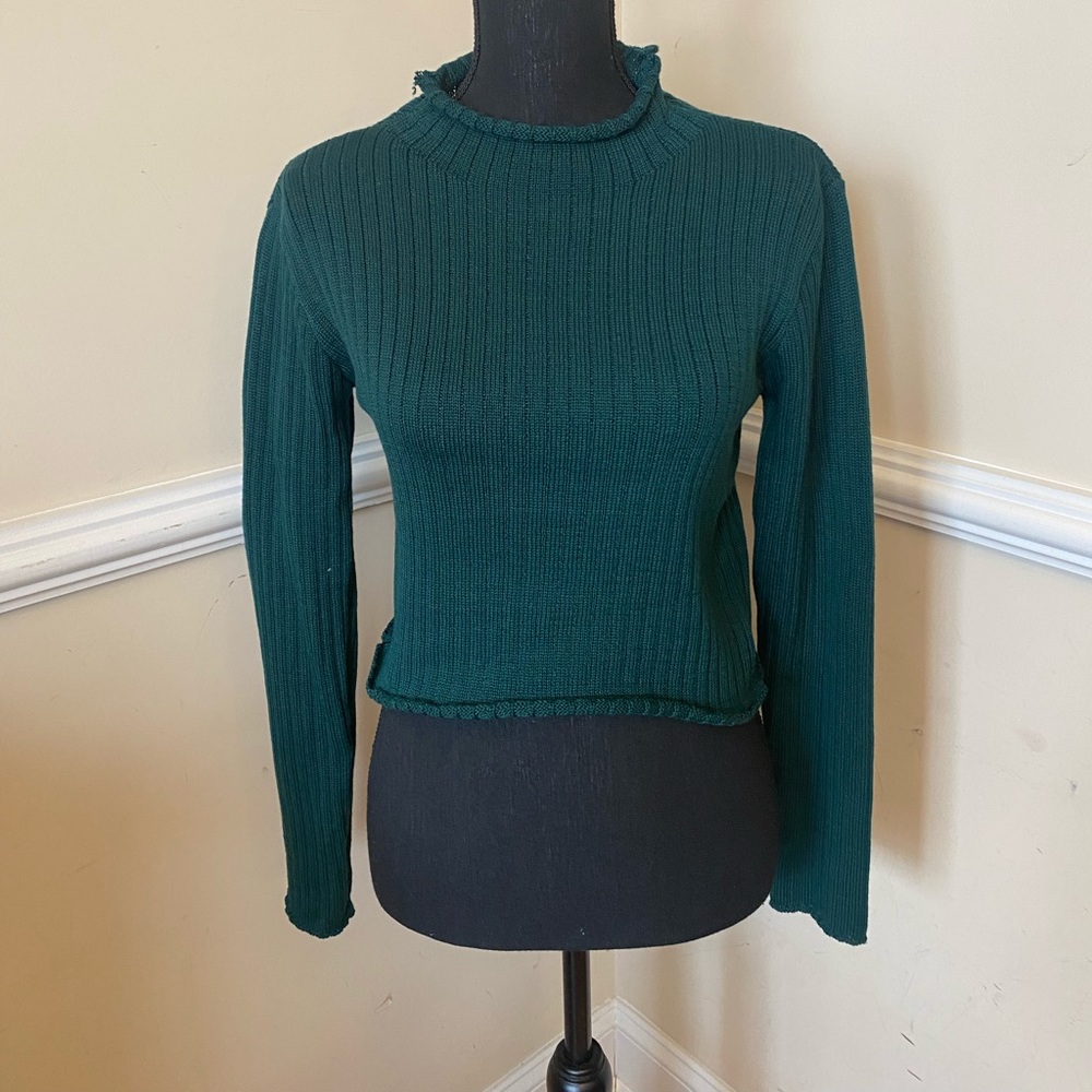 Zaful Women’s Small Green Turtle Neck Sweater